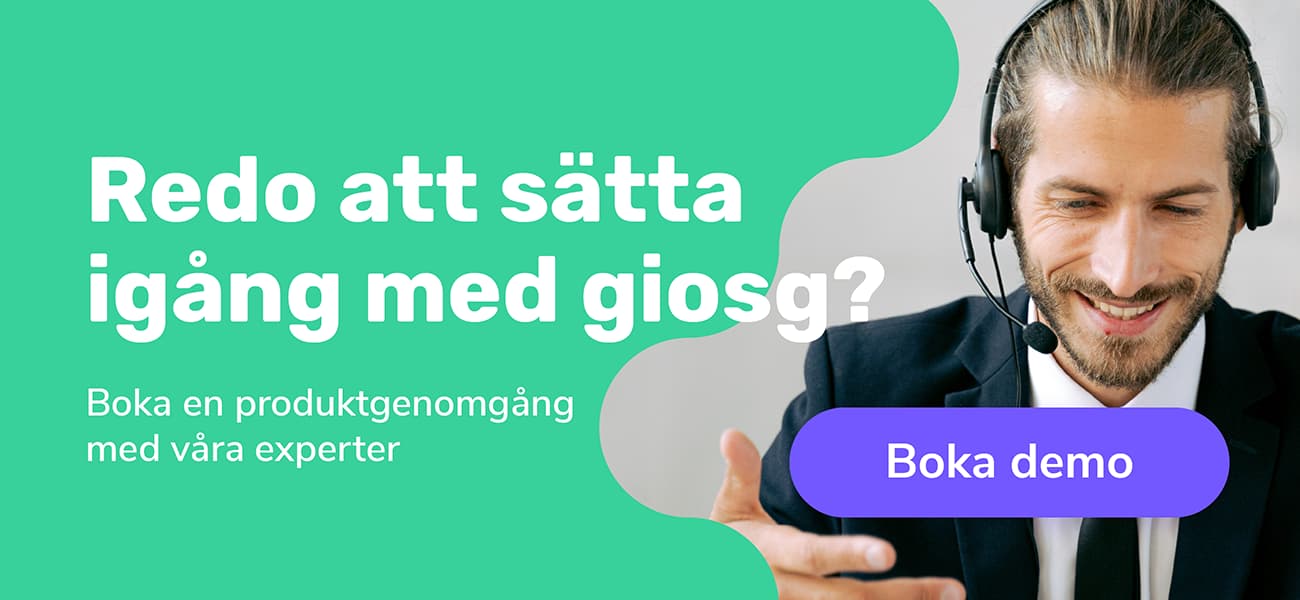 Boka en demo med giosg