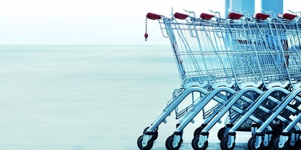 Empty shopping carts 