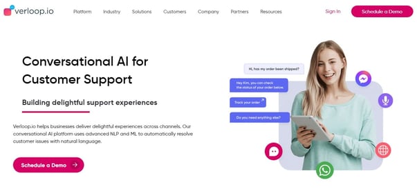 Verloop.io Hero Image