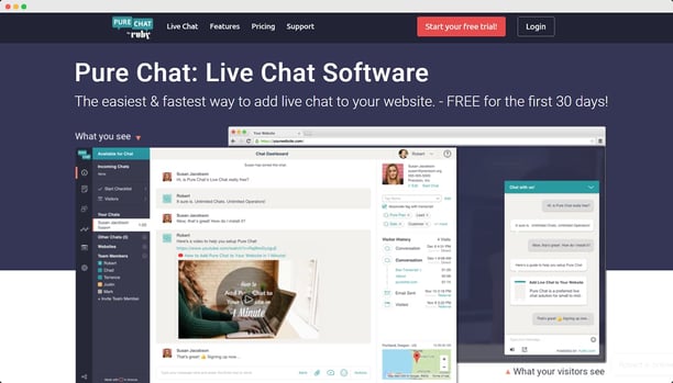 Pure Chat Hero Image
