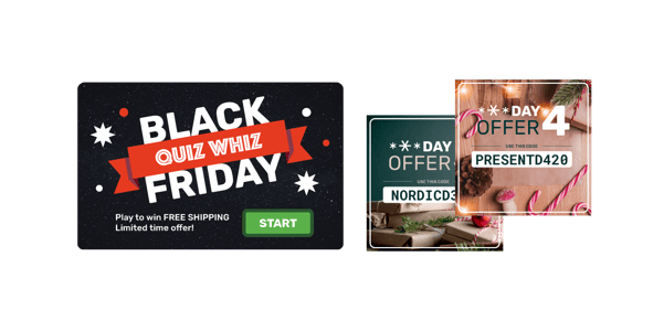 Black Friday pop-ups and offers