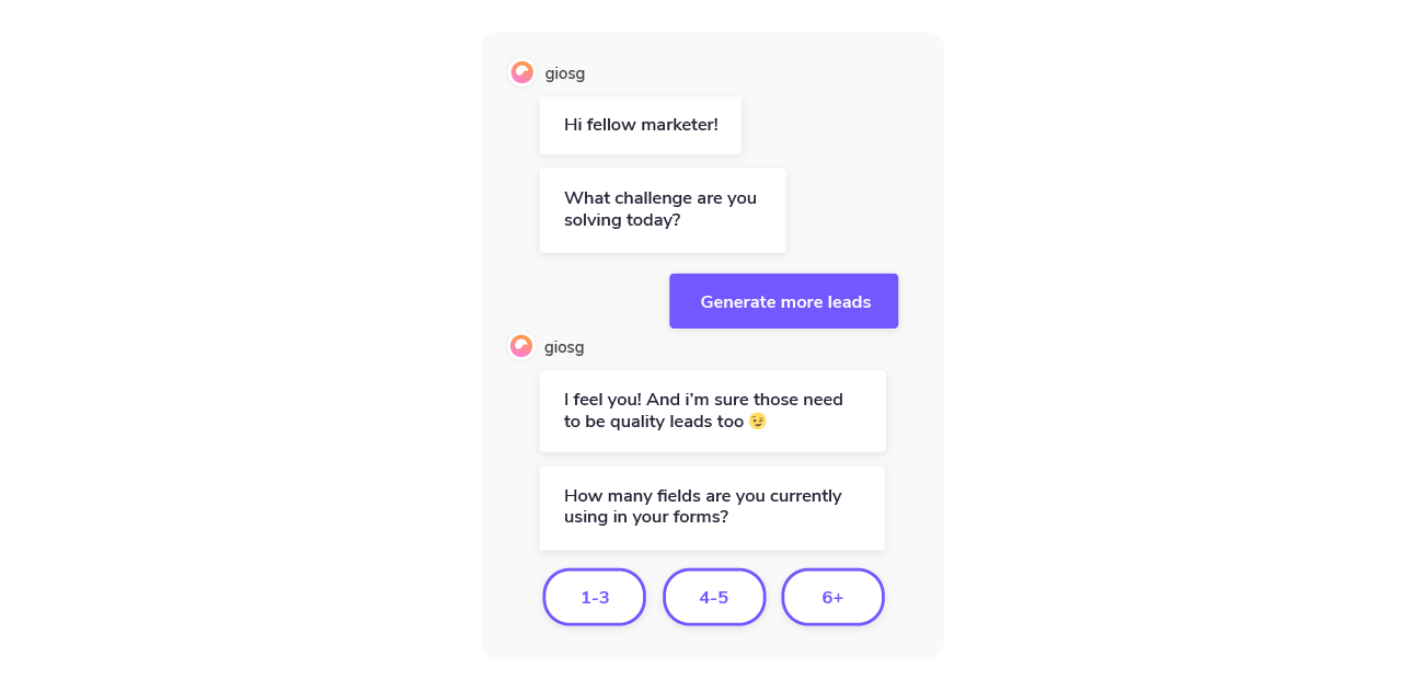 Chatbot for capturing and generating more leads