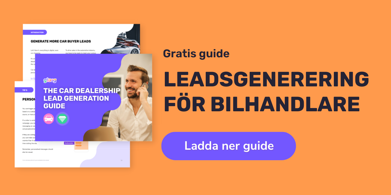 leadsgenerering för bilhandlare