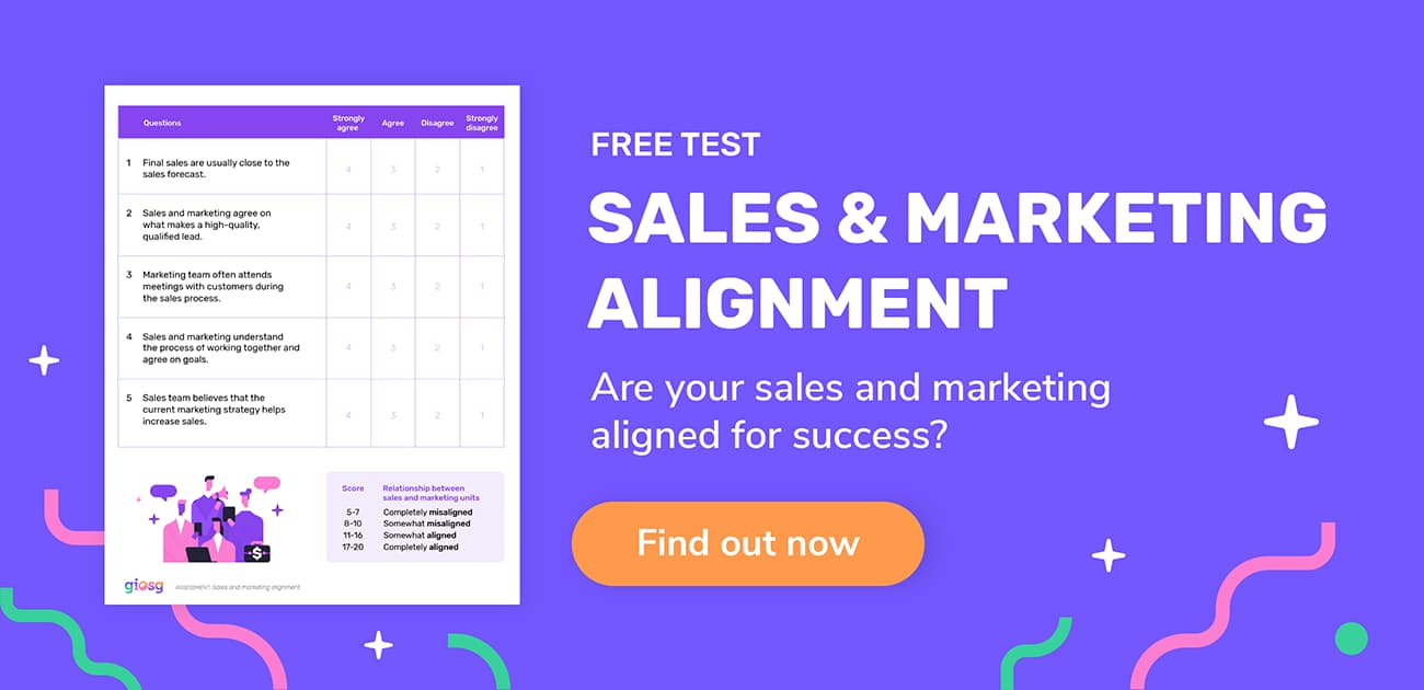 Sales and marketing alignment test