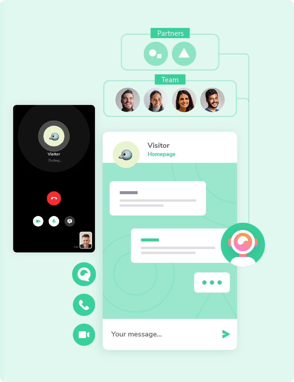 Giosg AI chatbot