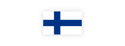 The Finnish flag representing giosg's Finnish headquarters 