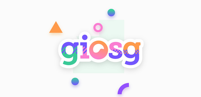 New giosg logo and brand video - Business up front, party in the back
