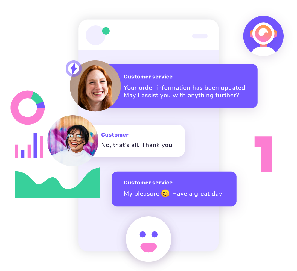 Deliver exceptional customer experiences with giosg Live Chat, Interaction Designer and AI Target